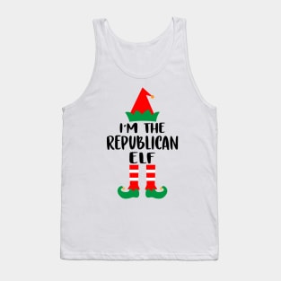 I'm The Republican Elf Family Matching Group Christmas Costume Pajama Funny Gift Tank Top